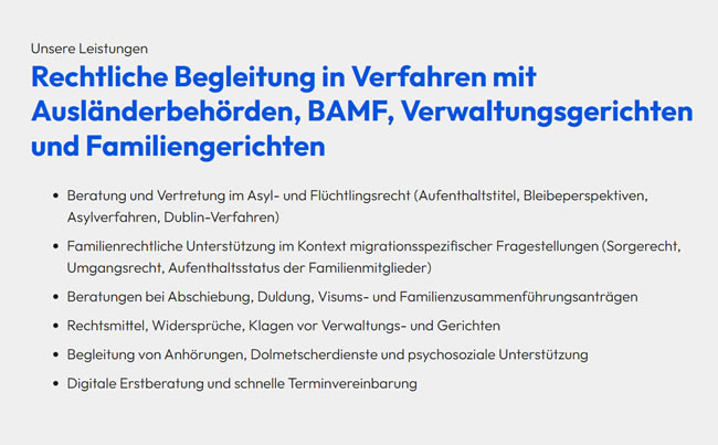 Asylverfahren f&uuml;r Eching