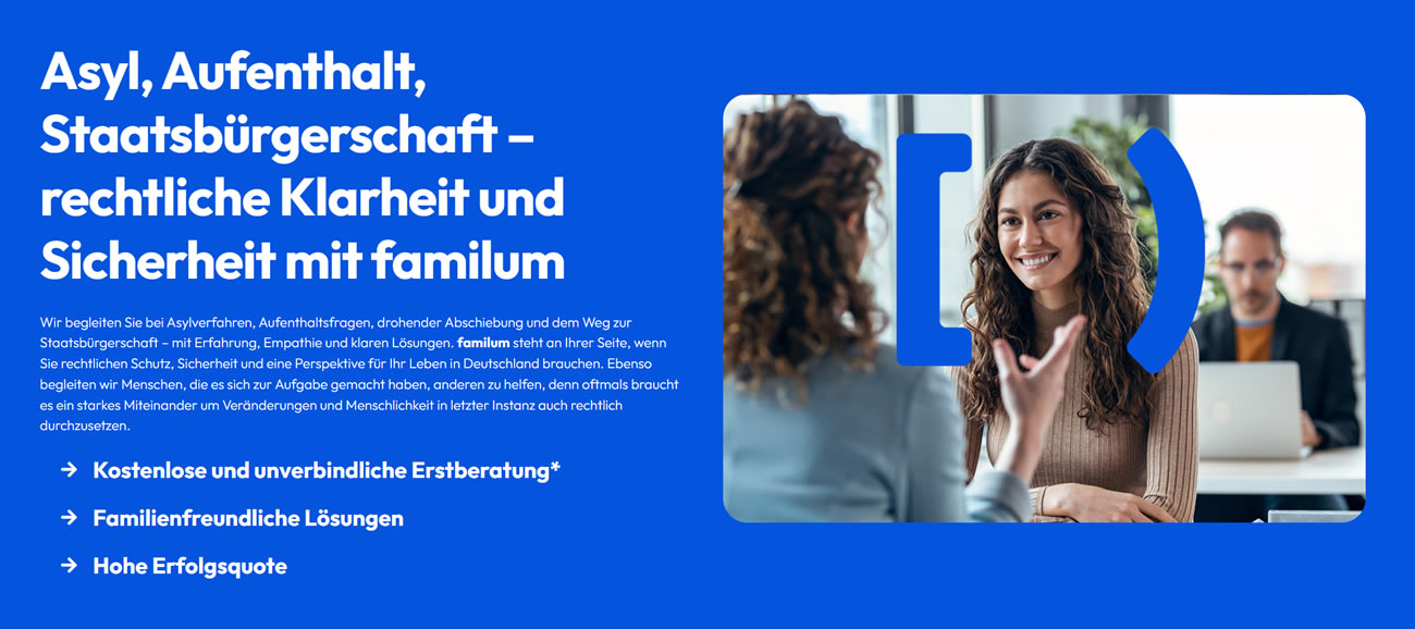 Migrationsrecht Eching - ↗️𝐟𝐚𝐦𝐢𝐥𝐮𝐦: ✓Ausl&auml;nderrecht, Asylrecht, Aufenthaltsrecht, Abschiebung in Eching